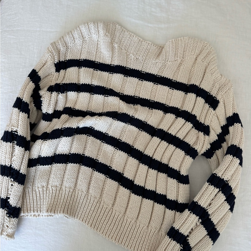 Zara coastal striped sweater